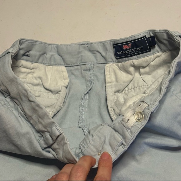 Vineyard Vines Boys size 14 Light Blue Flat Front Shorts - Picture 4 of 11